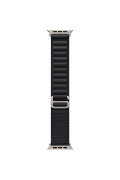 Apple Watch 49mm Loop: Black Alpine Loop - Large - Titanium Finish