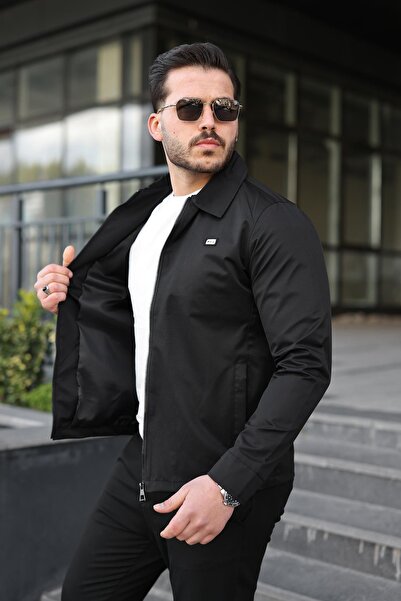 ByTrend Εποχιακό παλτό με διαγώνιο υφασμάτινο γιακά και φερμουάρ PLDP 3031_60...