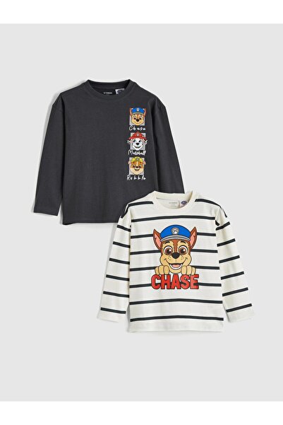 LC Waikiki Tricou băieți cu imprimeu Paw Patrol, pachet de 2