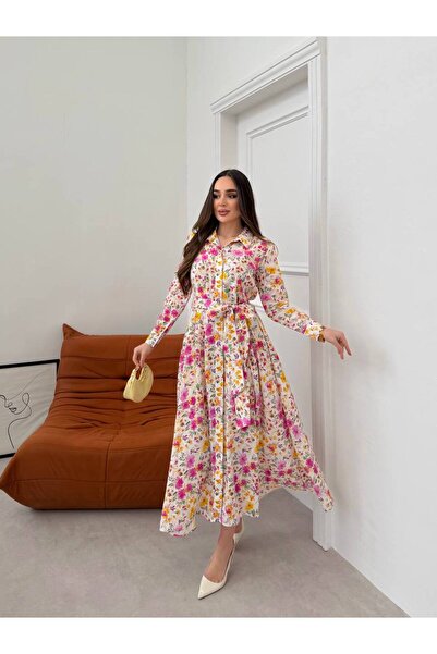 D'RECCY ΓΥΝΑΙΚΕΙΟ ΦΟΡΕΜΑ-ΠΟΥΚΑΜΙΣΟ ΜΕ ΛΟΥΛΟΥΔΙΑ, ΔΕΣΜΕΥΜΕΝΗ ΖΩΝΗ ΚΑΙ ΕΝΤΟΝΗ Σ...