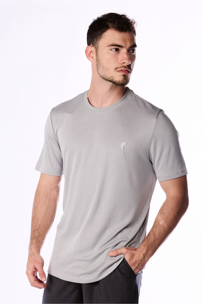 Hersley New Season Men's Modal Fabric Minimal Outdoor Logo T-Shirt