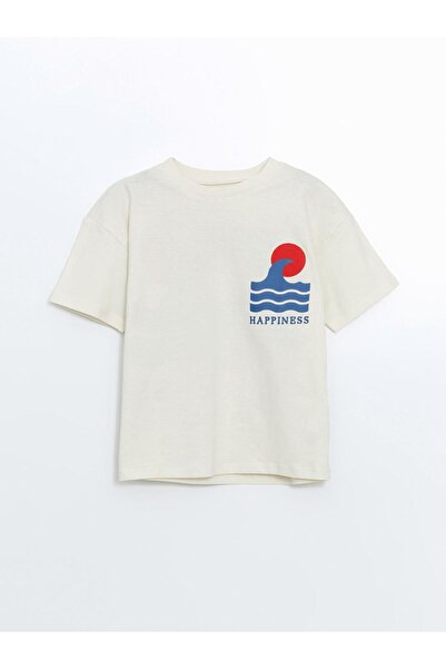 LC Waikiki Tricou simplu pentru băieți cu guler rotund