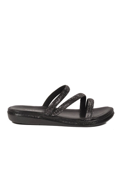 AYAKMOD Μαύρες ελαφριές γυναικείες παντόφλες 422248 Z