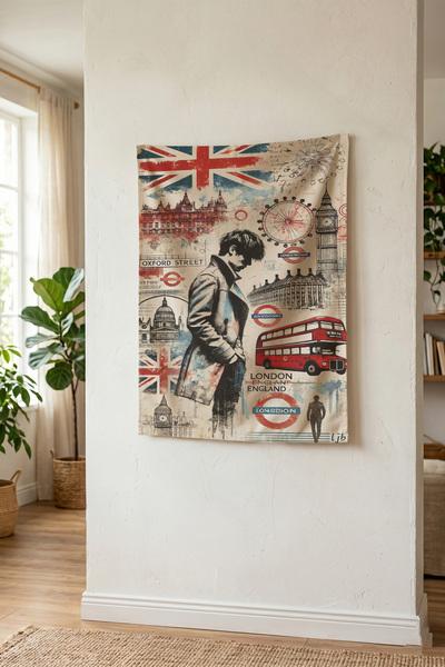 THEMODERNHANE Ύφασμα με μοντέρνο σχέδιο για τοίχο Αισθητική διακόσμηση κρεβατ...