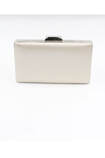 Alphus Μεταλλική θήκη Varol Sade, σατέν βραδινή τσάντα φορέματος