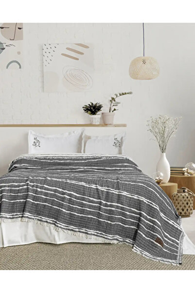 Şaheser Home Collection Σετ Καλύμματος Κρεβατιού Sera Anthracite