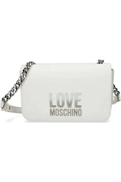 Moschino LM BUSTINA PU GRS ΛΕΥΚΗ Τσάντα (JC5314PP0MKD0100) Γυναικεία