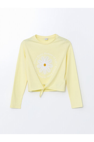 LC Waikiki Crew Neck Floral Girls' T-Shirt