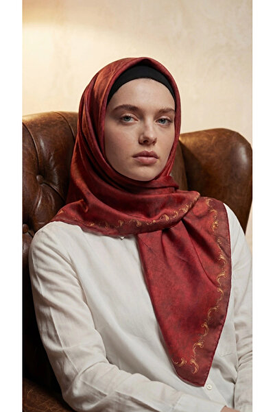 Levidor Crystal Scarf Embroidery Pattern Burgundy