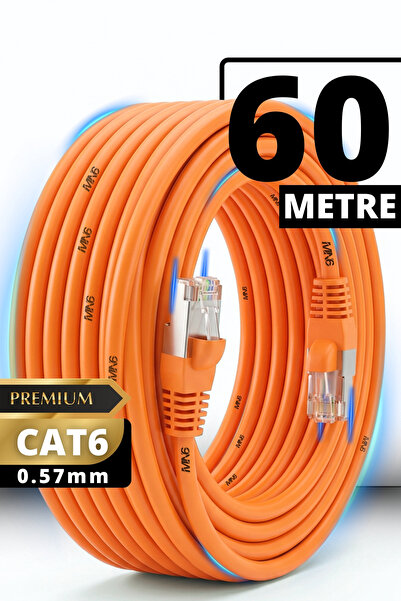 MN6 M107XT CAT6 Ethernet Kablosu 60 Metre 0.57mm UTP Outdoor Çift Kat Korumal...