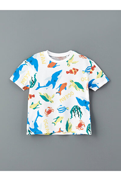 LC Waikiki Tricou de băieți cu guler rotund și imprimeu