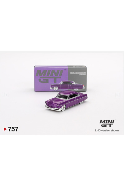 mini gt Lincoln Capri Hot Rod 1954 Purple Metallic