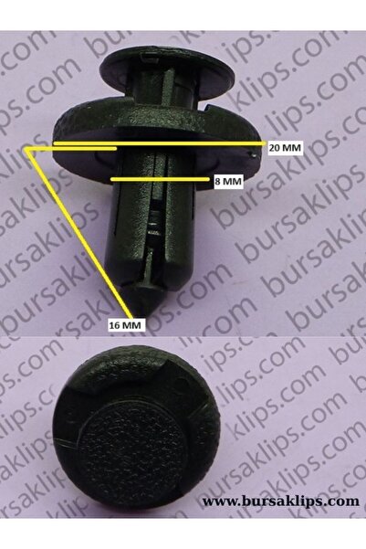 bursaklips 5404- مشبك مصد أمامي ومصباح أمامي لنيسان جوك وألتيما (8 مم) 11296-...