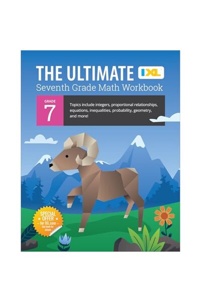 Ingram Internatıonal Inc IXL Ultimate Grade 7 Math Workbook: Algebra Prep, Ge...