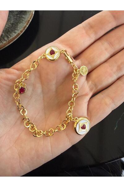 LUNEA Kalpli Charm Detaylı Zincir Bileklik