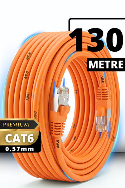 MN6 M107XT CAT6 Ethernet Kablosu 130 Metre 0.57mm UTP Outdoor Çift Kat Koruma...