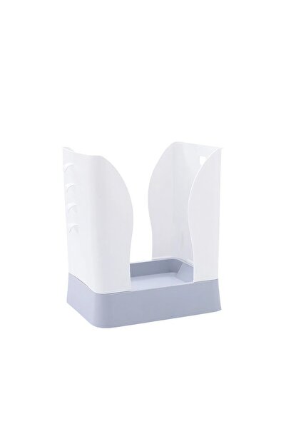 OEM Coș de gunoi extensibil, 21x25x17 cm Alb Gri