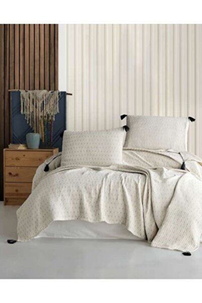 Şaheser Home Collection Κάλυμμα Κρεβατιού Διπλό ermes Μαύρο