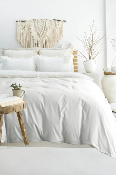 Şaheser Home Collection Σετ Κεντητό Διπλό Παπλωματοθήκη Nova Taş