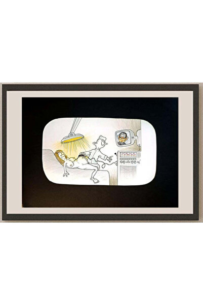 karikatural Mathye Dre 29x21cm Orijinal El Çizimi Karikatür / Sertifikalı / K...