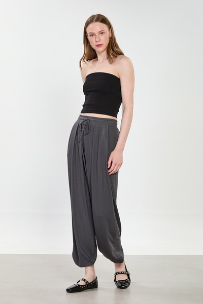 BARRELS AND OIL Γυναικείο παντελόνι σαλβάρ - Ανθρακί