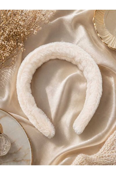 KAYLANIN DÜNYASI Stylish Plush Hair Crown – Soft Textured, Gift-Worthy Women's Hair Accessory |   Daily & Special Occasion Use
