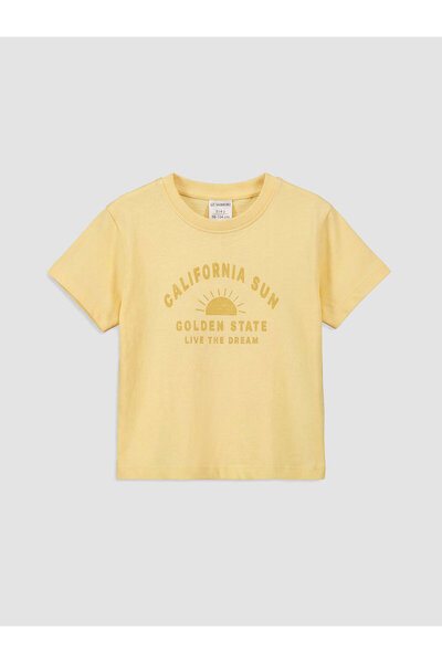 LC Waikiki Tricou pentru bebeluși băieți, cu guler rotund și imprimeu California