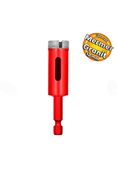 SARA S910-12 Hex Matkap Girişli Elmaslı Granit Mermer Delici Panç 12 mm