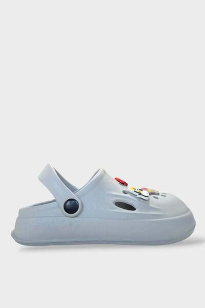 Liger Παιδικές Παντόφλες Θαλάσσης Eva με Εξαιρετικά Μαλακές Φιγούρες, ΓΚΡΙ