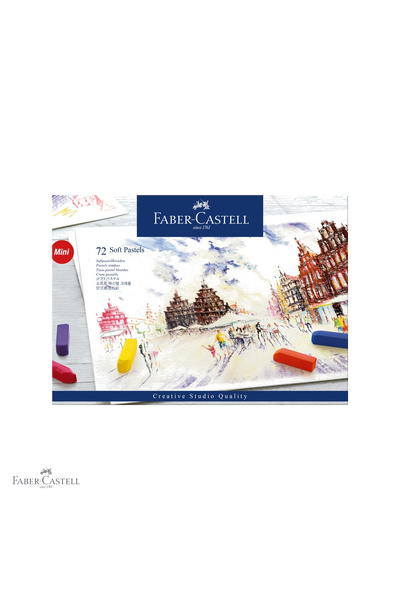 Faber Castell Set de 72 de pasteluri moi Faber-Castell, format mini, pentru î...