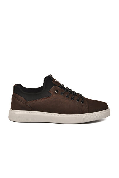 AYAKMOD Brown Nubuck Genuine Leather Orthopedic Sole Men's Casual Shoes 140 m