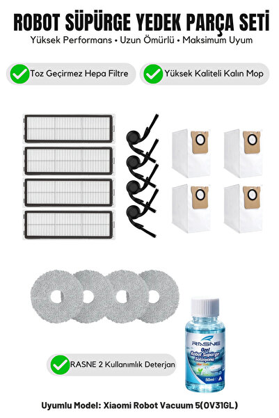 Asgard Grup Aspirator robot 5 (OV31GL) compatibil 4 perii laterale 4 filtre 4...