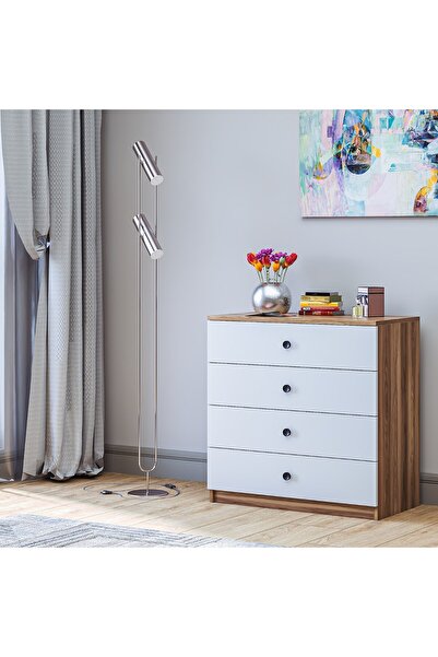 GaniHome Linea Şifonyer 4 Çekmece
