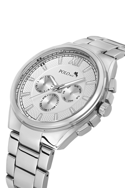 Polo Air Classic Men's Wristwatch Silver Color Pl-7083E3X