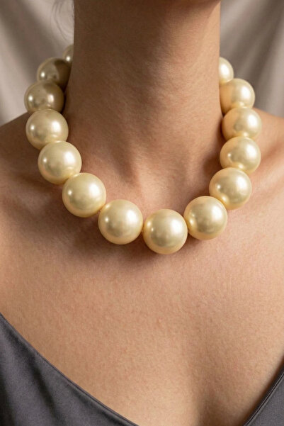 PETEK AKSESUAR Large Ball Style Necklace