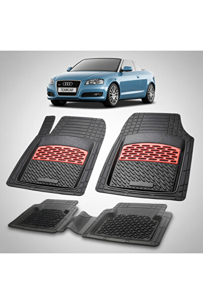 TEAMCAR Συμβατά πατάκια δαπέδου για Audi A3 8P Cabriolet 2008-2013 |   Κόκκινο