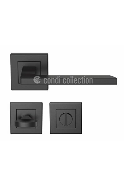 Condi Collection 1931K مقبض باب من الفولاذ المقاوم للصدأ باللون الأسود الثابت