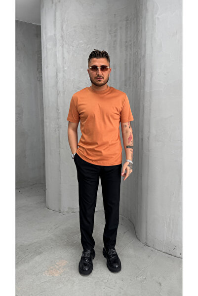 KeepRising Erkek Slimfit Bisiklet Yaka Basic Tshirt - Erkek Bisiklet Yaka Mer...