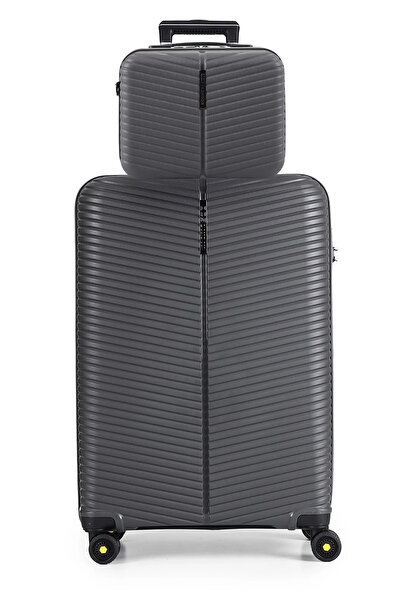 ÇÇS 5224-5266 PP Büyük boy Valiz Seti ABS Makyaj Çantası