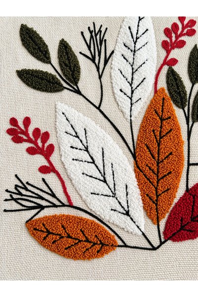 Livera Home Modern Punch Embroidered 2-Piece Throw Pillow Cover 43X43 Decorative