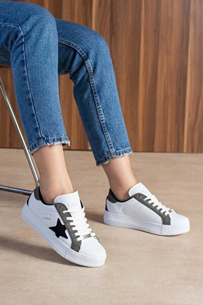 L.A Polo White Smoked Women's Sneaker