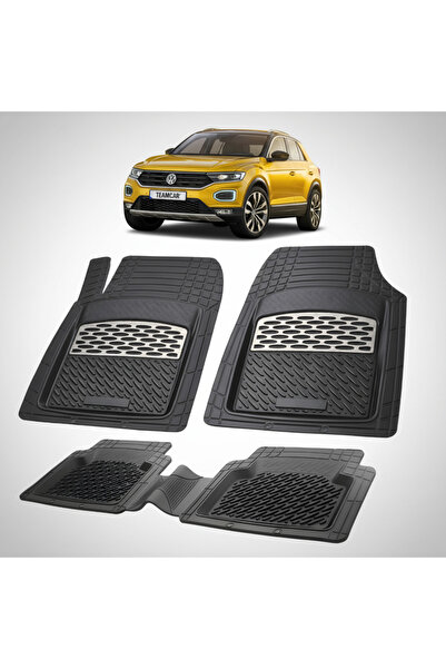 TEAMCAR Volkswagen T-Roc A11 SUV Συμβατά Πατάκια Δαπέδου 2017-2025 |   Ασήμι