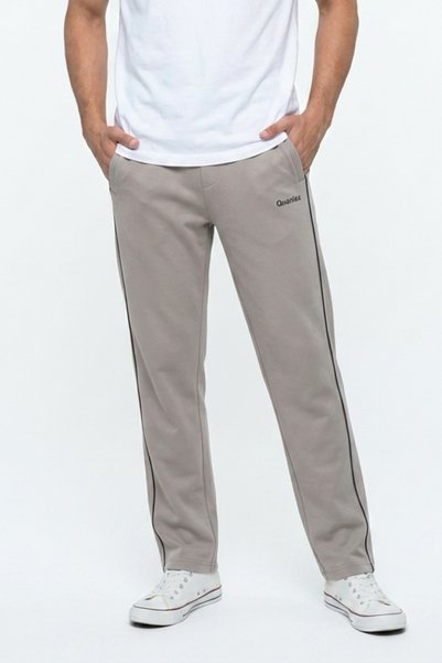 INFLUYENTE Men's Combed Cotton Fabric 4-Season Sports Sweatpants with Side Pockets and Zipper