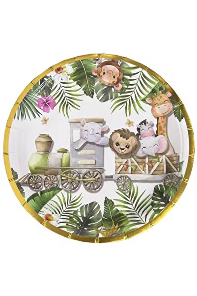 Cyrax Farfurii de carton pentru petreceri, diametru 18 cm, multicolore