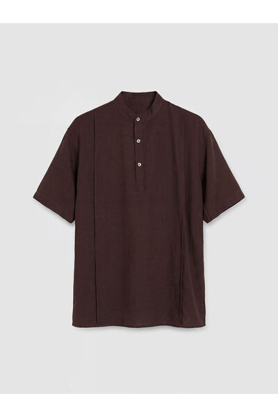 LC Waikiki Brown regular fit men's shirt from gulis clothing