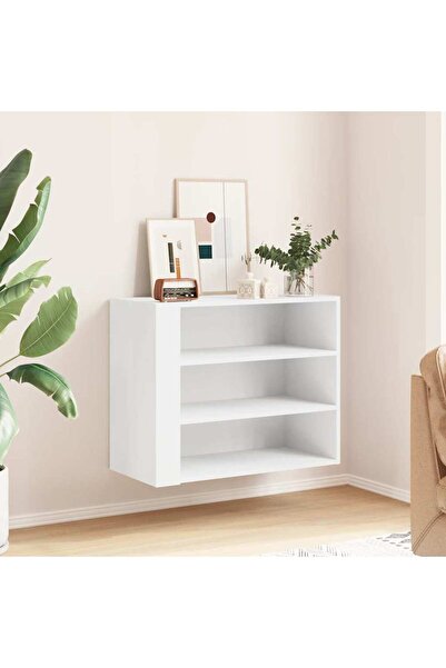 vidaxl Ντουλάπι Τοίχου Λευκό 75 x 35 x 60 εκ.Επεξεργασμένο Ξύλο