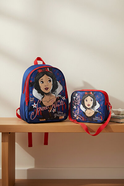 BBS Σετ τσάντας δημοτικού σχολείου και τσάντας φαγητού με σχέδιο Χιονάτη - Σχ...