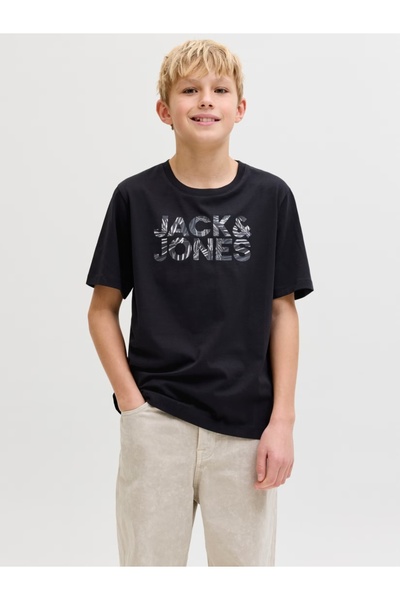 Jack & Jones Μπλουζάκι με στρογγυλή λαιμόκοψη για αγόρια, με στάμπα λογότυπο,...