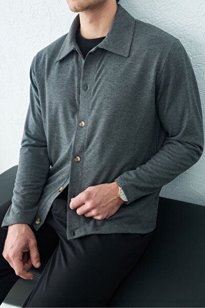 TÜZeMEN Seasonal Jacket with Buttoned Collar