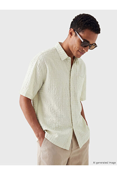 LC Waikiki Quality Parts from Çelebi Store Standard Fit Men's Textured Shirt